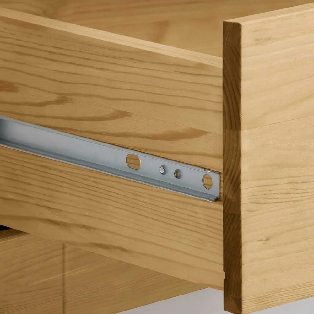 Wohnen Schuhschränke*Massivholz Schuhschrank mit Lamellentüren - Zavieca