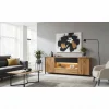Wohnen Massivholz Sideboard - modern mit LED Licht - Viligrana
