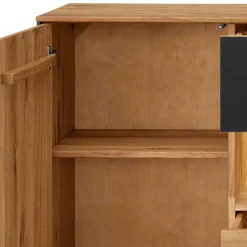 Wohnen Massivholz Sideboard - modern mit LED Licht - Viligrana