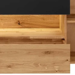 Wohnen Massivholz Sideboard - modern mit LED Licht - Viligrana