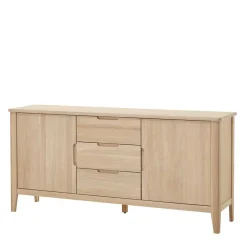 Wohnen Massivholz Sideboard in Eiche Bianco - Vangus