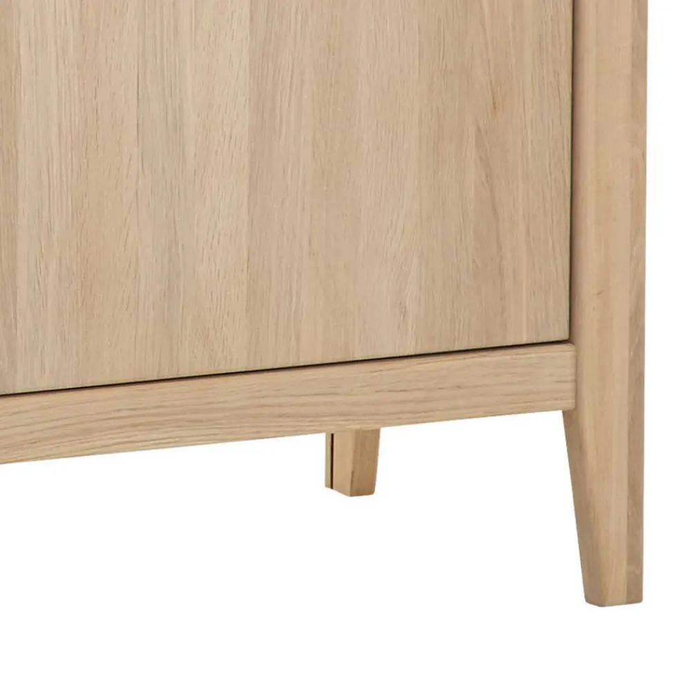 Wohnen Massivholz Sideboard in Eiche Bianco - Vangus