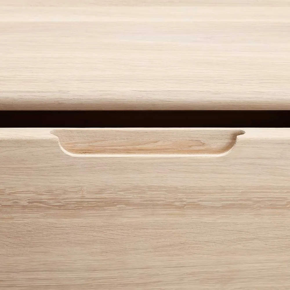 Wohnen Massivholz Sideboard in Eiche Bianco - Vangus