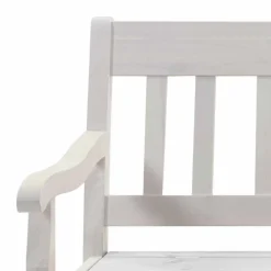 Wohnen Küchenbänke|Esszimmerbänke*Massivholz Sitzbank Onesti aus Kiefer Weiß