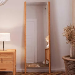 Wohnen Spiegel|Flurspiegel*Massivholz Standspiegel aus Wildbuche - Indrya