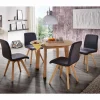 Wohnen Küchen-Essgruppen|Esszimmer Komplett*Massivholz Tischgruppe Finiossa mit Tisch rund 110cm (fünfteilig)