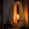 Wohnen Massivholz Tischlampe aus Mangobaum - Cuysana