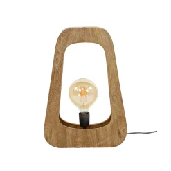 Wohnen Massivholz Tischlampe aus Mangobaum - Cuysana