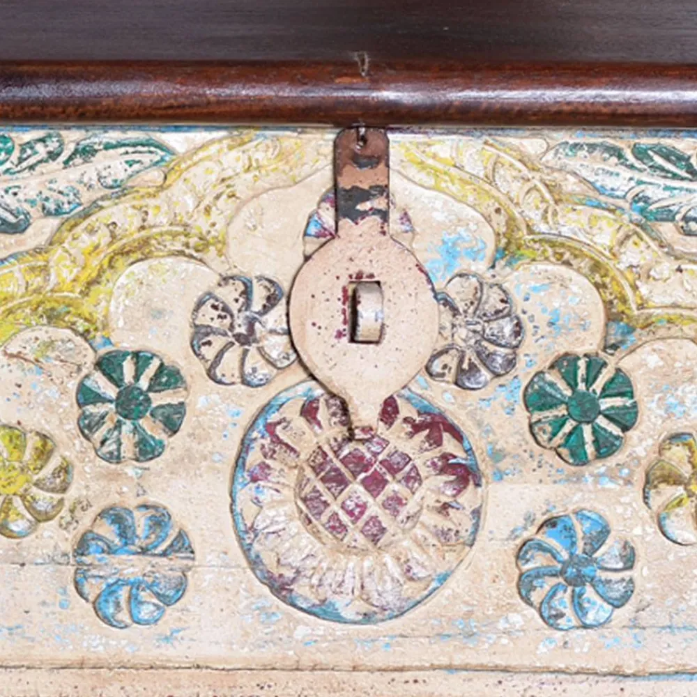 Wohnen Boho Style Möbel|Holztruhen*Massivholz Truhe im Boho Style - Akeno