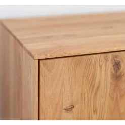 Wohnen Massivholz TV Kommode mit LED Beleuchtung - Cocondar