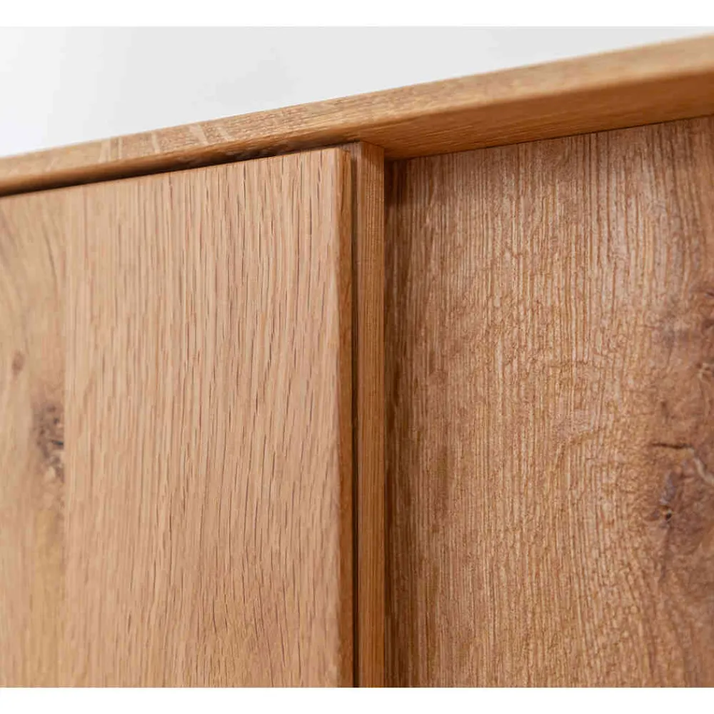 Wohnen Massivholz TV Kommode mit LED Beleuchtung - Cocondar