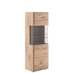Wohnen Massivholz Vitrine mit LED Beleuchtung - Azzurian