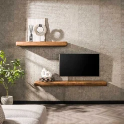 Wohnen Massivholzmöbel|Esszimmerregale*Massivholz Wandboard in Schwebeoptik - Ceoni