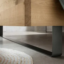 Wohnen Massivholzbett in Wildeiche Bianco - Siestago