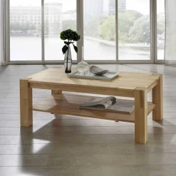 Wohnen Massivholz-Couchtisch Pogamo aus Kernbuche