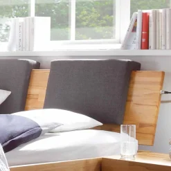 Wohnen Jugendbetten*Massivholz-Doppelbett Brodivana mit Bettschubladen