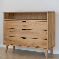 Wohnen Küchenschränke|Flurkommoden*Massivholz-Kommode mit Fach und drei Schubladen - Fabijola