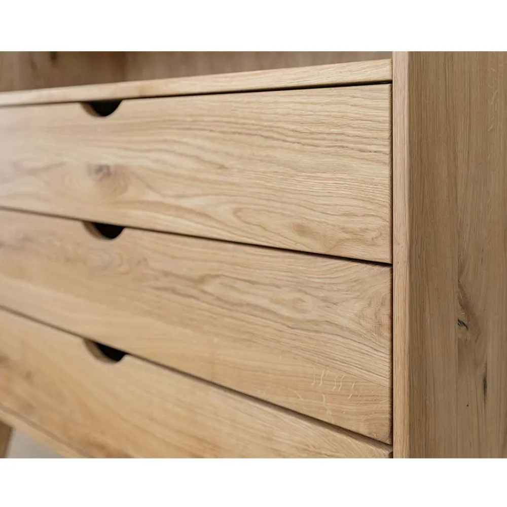 Wohnen Küchenschränke|Flurkommoden*Massivholz-Kommode mit Fach und drei Schubladen - Fabijola