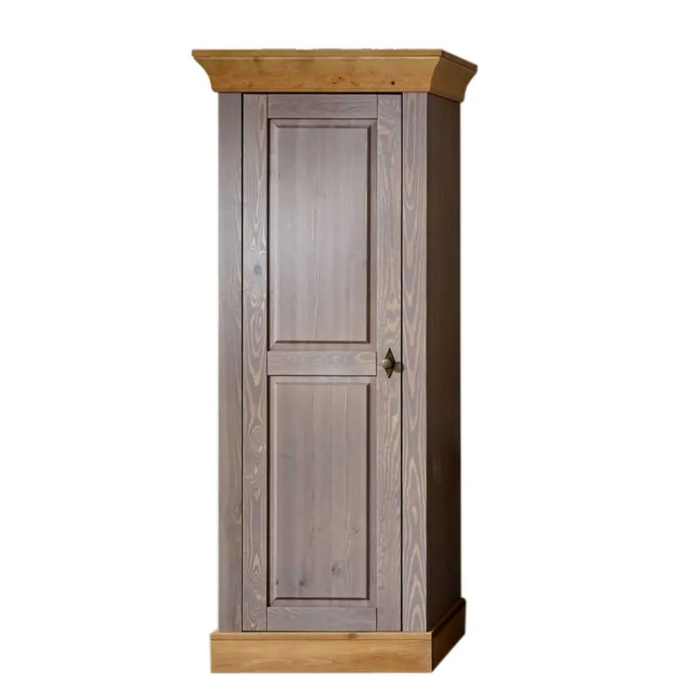 Wohnen Massivholzschrank Cempino in Grau