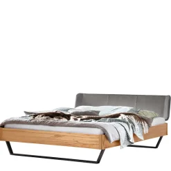 Wohnen Material Mix Doppelbett aus Wildbuche - Syolino