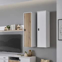 Wohnen Esszimmerschränke*Mattweißer Hängeschrank fürs Wohnzimmer - Dualkos