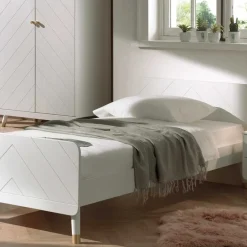 Wohnen Schlafzimmer Komplett*Möbel Jugendzimmer in Weiß - Zimventa (dreiteilig)