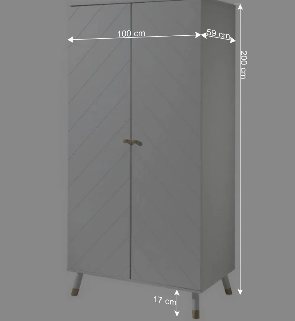 Wohnen Schlafzimmer Komplett*Möbel Jugendzimmer in Weiß - Zimventa (dreiteilig)