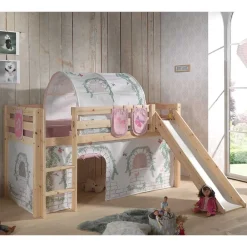 Wohnen Jugendbetten*Mädchen Abenteuer Hochbett in Kiefer Natur - Ashford