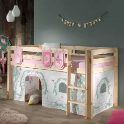 Wohnen Jugendbetten*Mädchen Abenteuer Hochbett in Kiefer Natur - Ashford