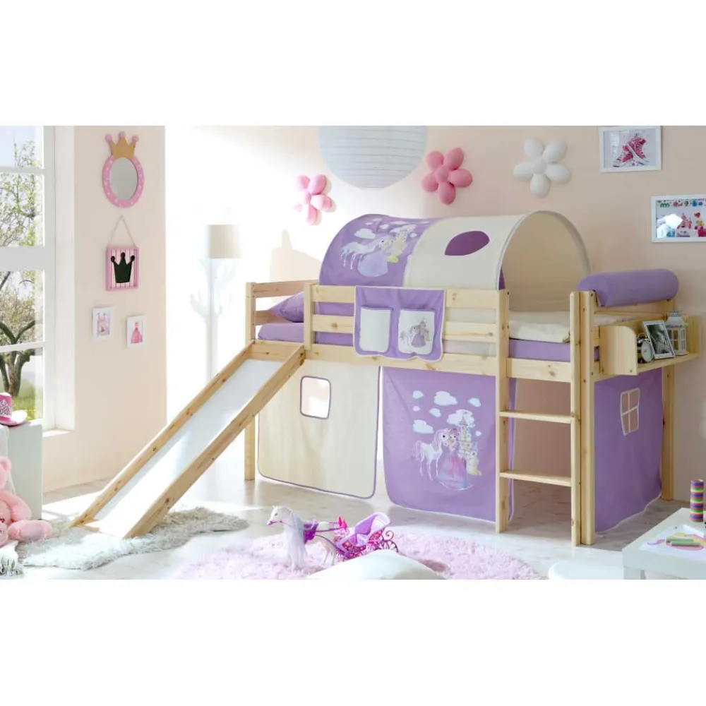 Wohnen Jugendbetten|Kinderbetten*Mädchen Hochbett Second mit Rutsche