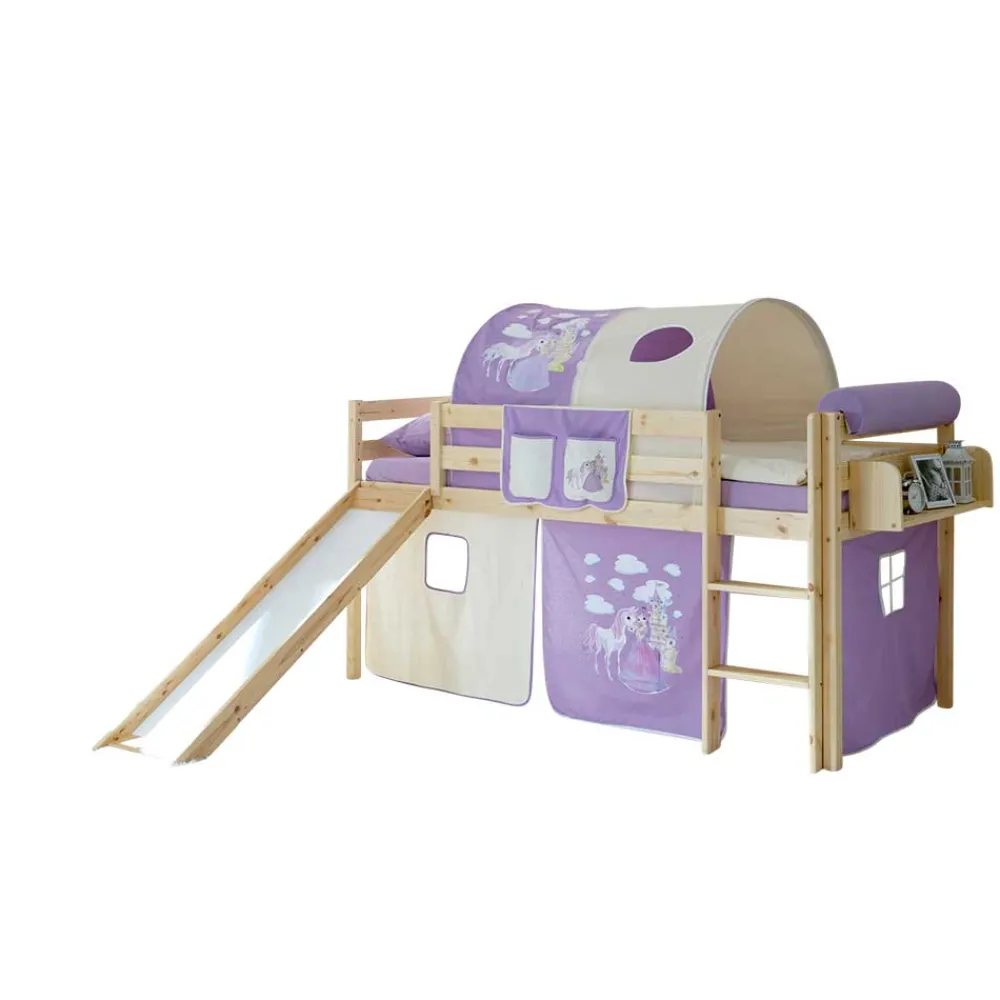 Wohnen Jugendbetten|Kinderbetten*Mädchen Hochbett Second mit Rutsche