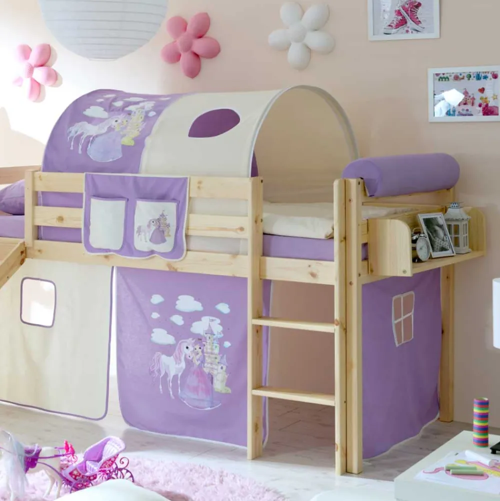 Wohnen Jugendbetten|Kinderbetten*Mädchen Hochbett Second mit Rutsche