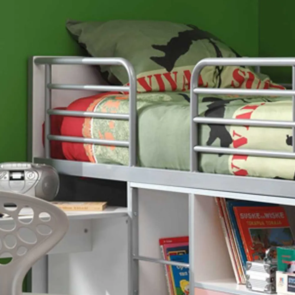 Kinder Wohnen Mädchen-Hochbett Trio in Rosa