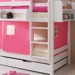 Wohnen Kinderbetten*Mädchenzimmer Etagenbett aus weißer Kiefer - Jionalla