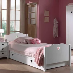 Wohnen Jugendzimmer Komplett*Mädchenzimmer Möbel Set Grandory in Weiß (vierteilig)