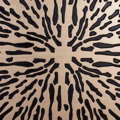 Wohnen Wandbilder*MDF Wandpaneel Wandbild in Gold mit Muster - Friscura