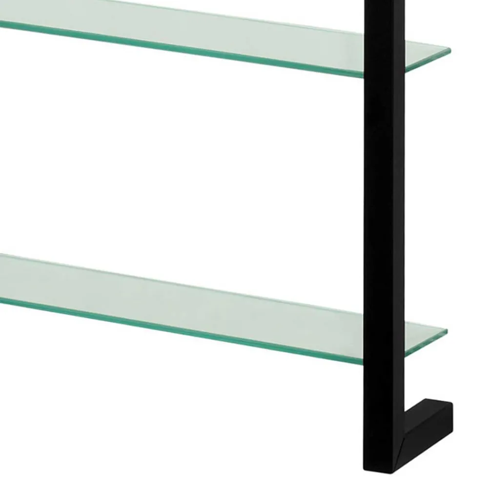 Wohnen Glasmöbel|Esszimmerregale*Medien Wand Regal mit 7 Glasböden - Clobia I