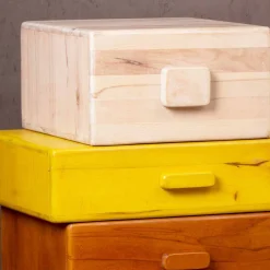 Wohnen Mehrfarbige Design Kommode aus Massivholz Grace Mango