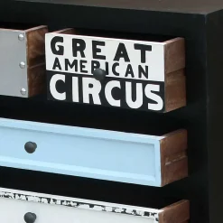 Wohnen Mehrfarbige Hochkommode im Shabby Style - Mirana