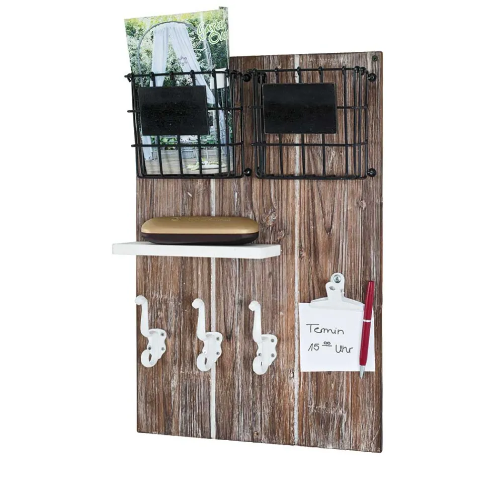 Wohnen Shabby Chic Möbel*Memowand Franklin in Braun