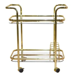 Wohnen Couchtisch|Servierwagen*Metall Barwagen in Messingfarben - Imano