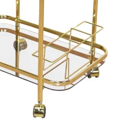 Wohnen Couchtisch|Servierwagen*Metall Barwagen in Messingfarben - Imano