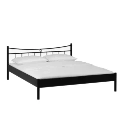 Wohnen Metall Bett Halfa in Schwarz