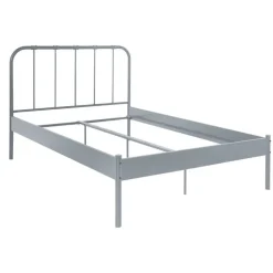 Wohnen Loft Möbel|Industrial Möbel*Metall Bett in Grau - Uvienna