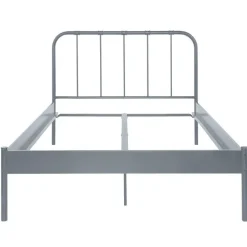 Wohnen Loft Möbel|Industrial Möbel*Metall Bett in Grau - Uvienna