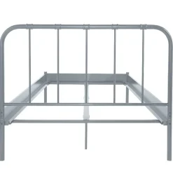 Wohnen Loft Möbel|Industrial Möbel*Metall Bett in Grau - Uvienna