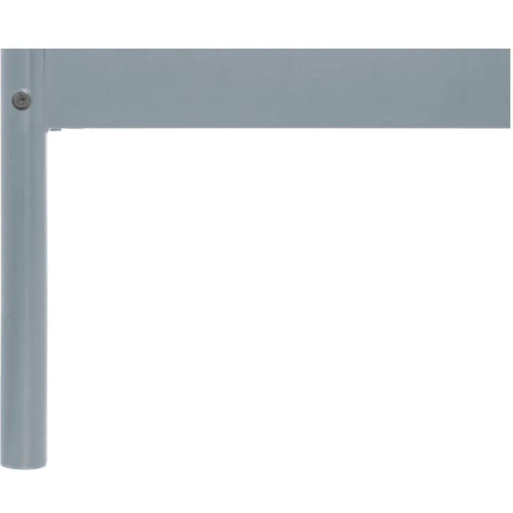 Wohnen Loft Möbel|Industrial Möbel*Metall Bett in Grau - Uvienna