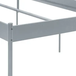 Wohnen Loft Möbel|Industrial Möbel*Metall Bett in Grau - Uvienna