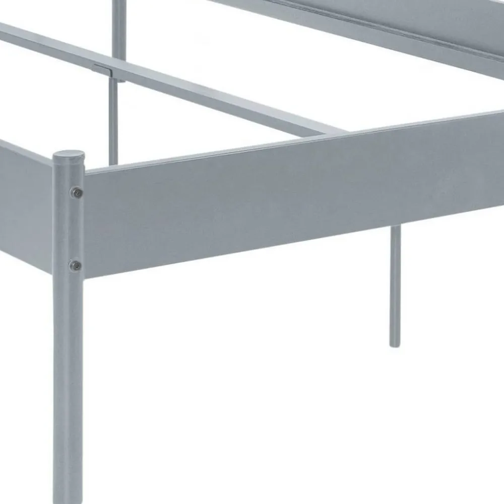 Wohnen Loft Möbel|Industrial Möbel*Metall Bett in Grau - Uvienna