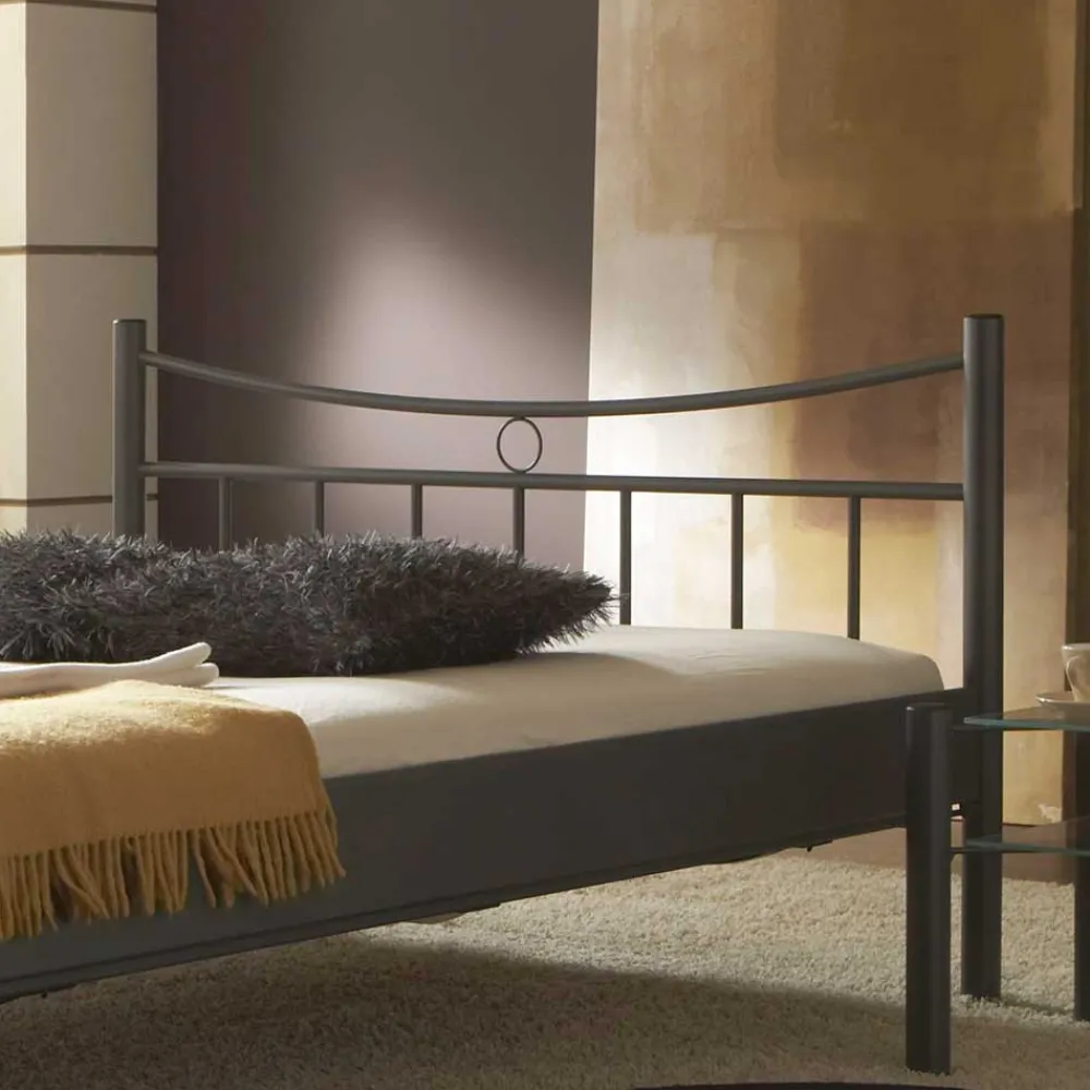 Wohnen Betten|Betten*Metall Bett Rosanna in Dunkelgrau